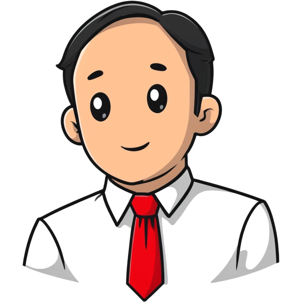 red necktie, formal business accessory emoji