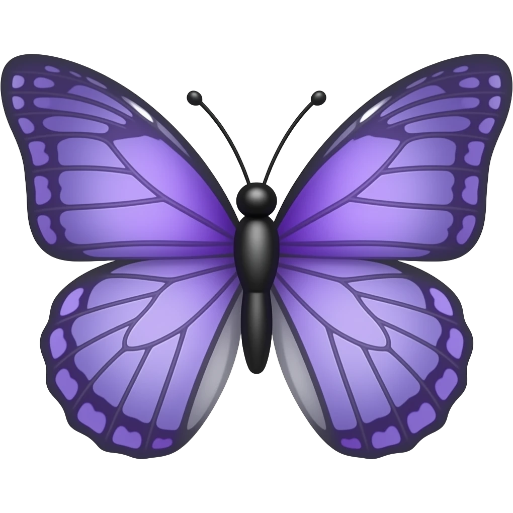 Borboleta roxa igual 🦋 essa emoji