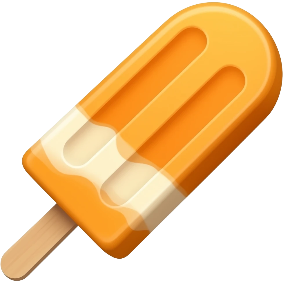 Orange ice cram bar emoji emoji