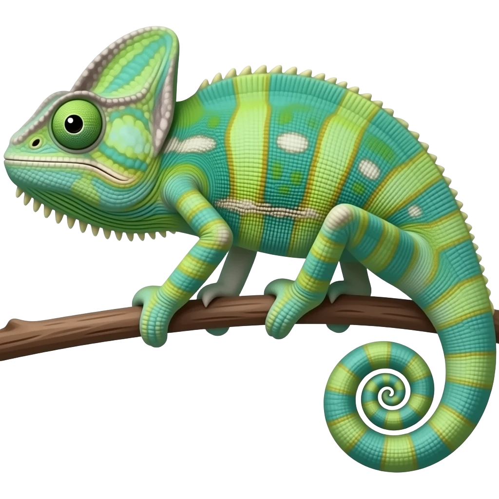 Camaleão no avião emoji