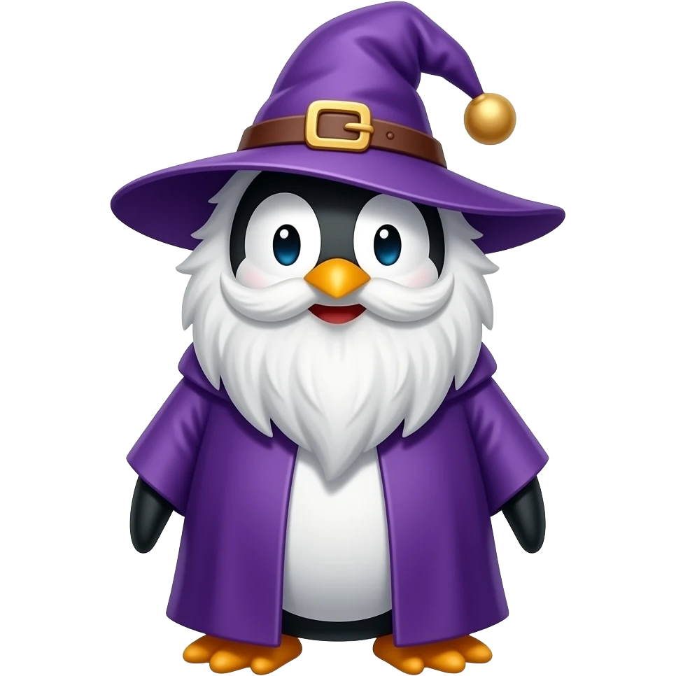 Penguin Wizard emoji