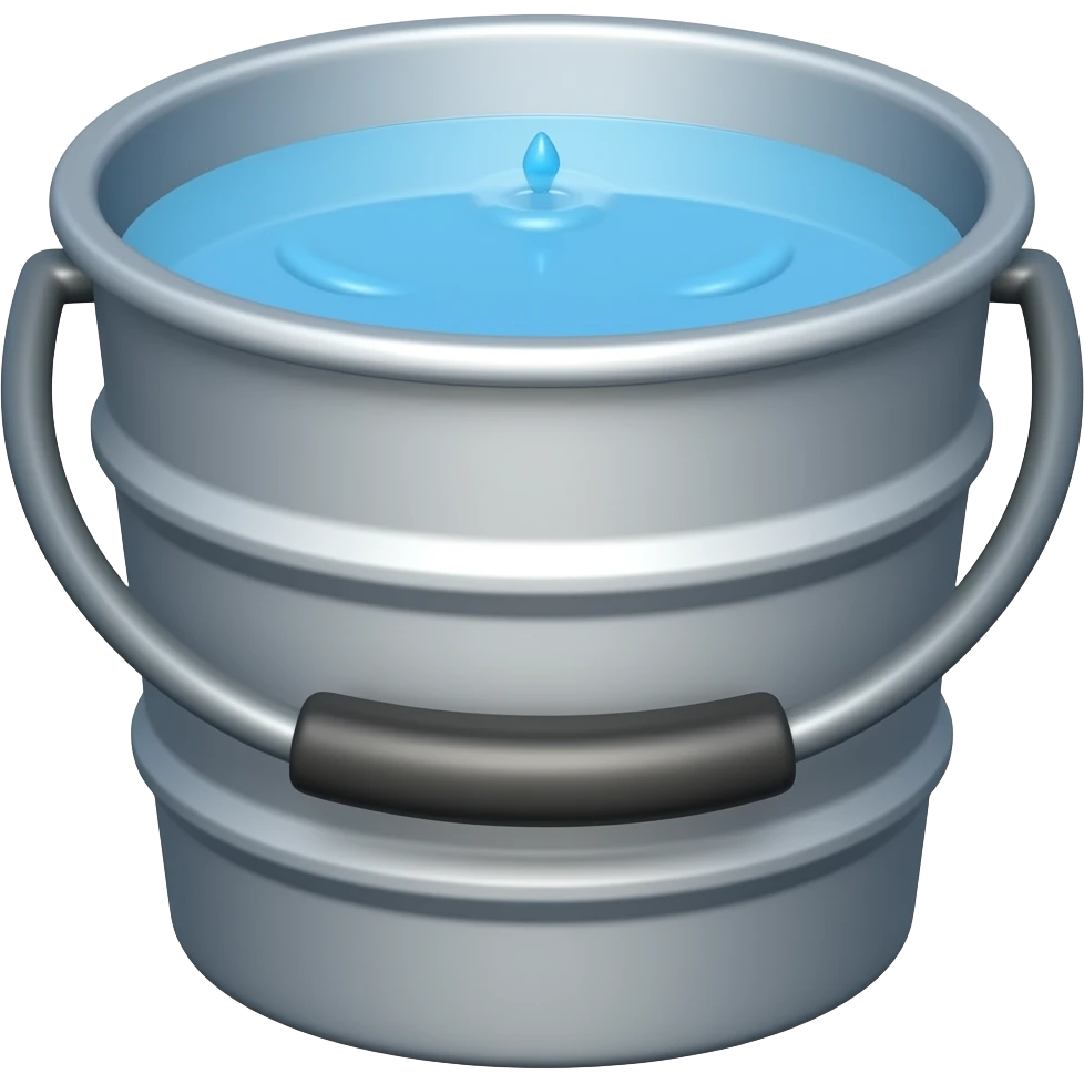 Temporary water tank look like bugget emoji