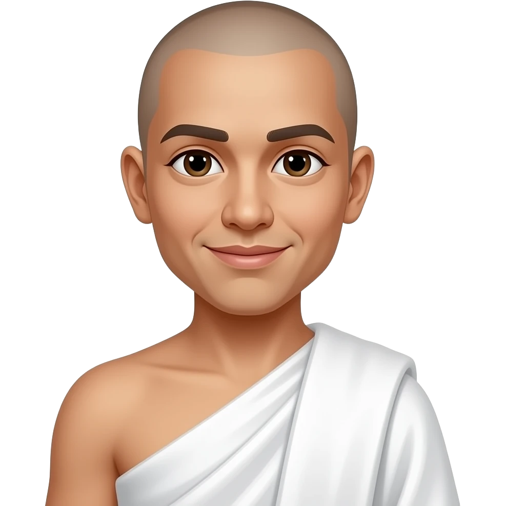 jain monk in white emoji