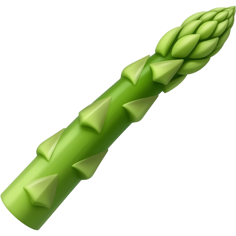one asparagus green emoji
