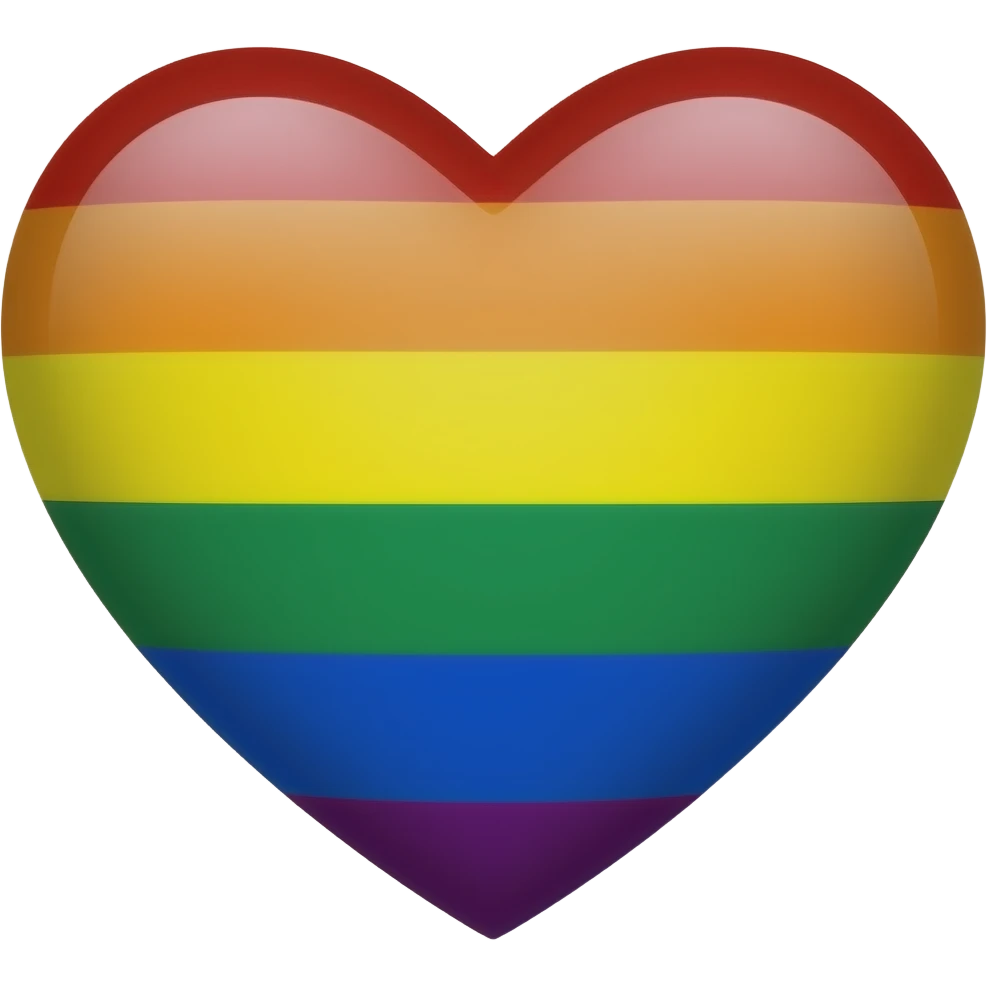 corazón con bandera gay emoji
