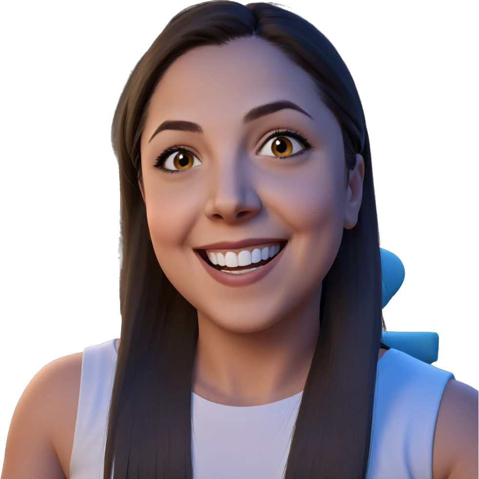 smiling girl with long hair emoji