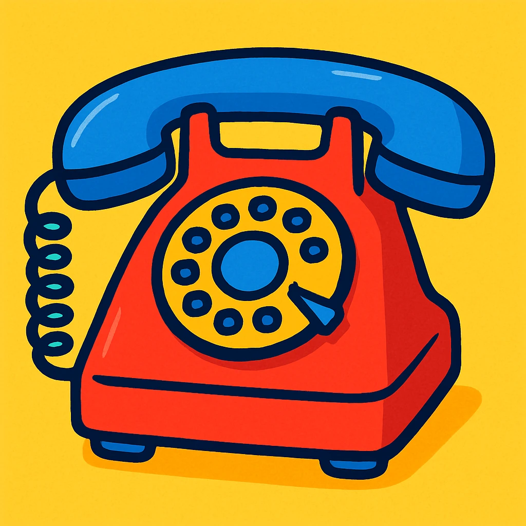 classic telephone emoji