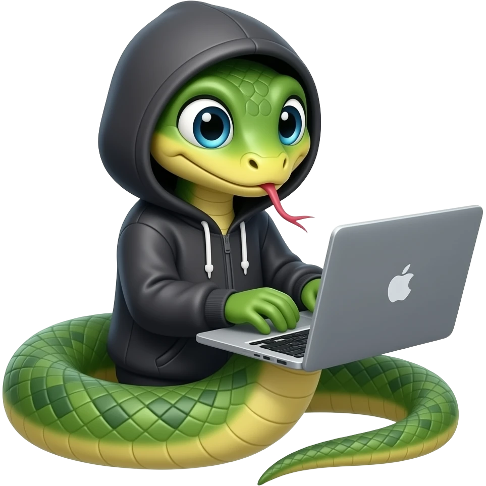 Hacker snake🐍💻 emoji