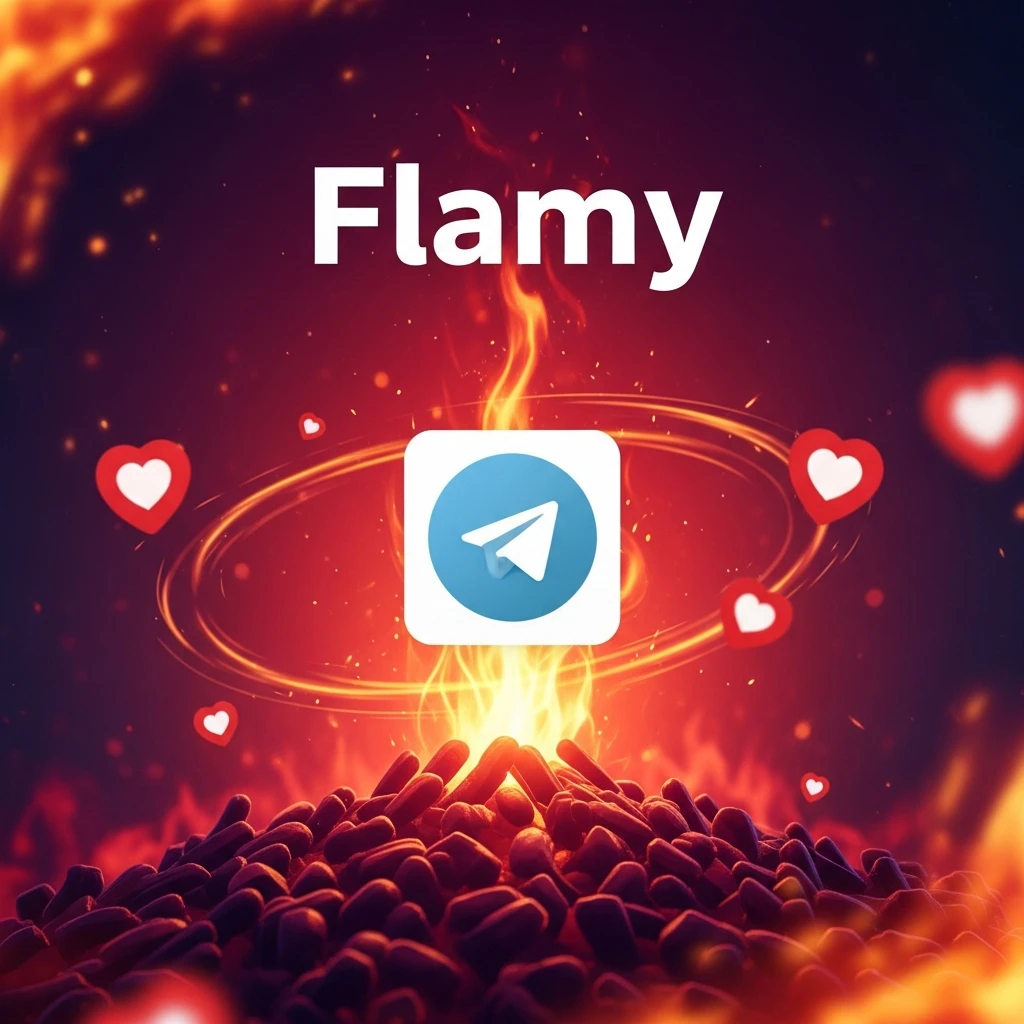 у меня в телеграме есть бот для знакомств Flamy. Иконку бота прикрепил. мне нужно рекламное изображение для постов в тг emoji