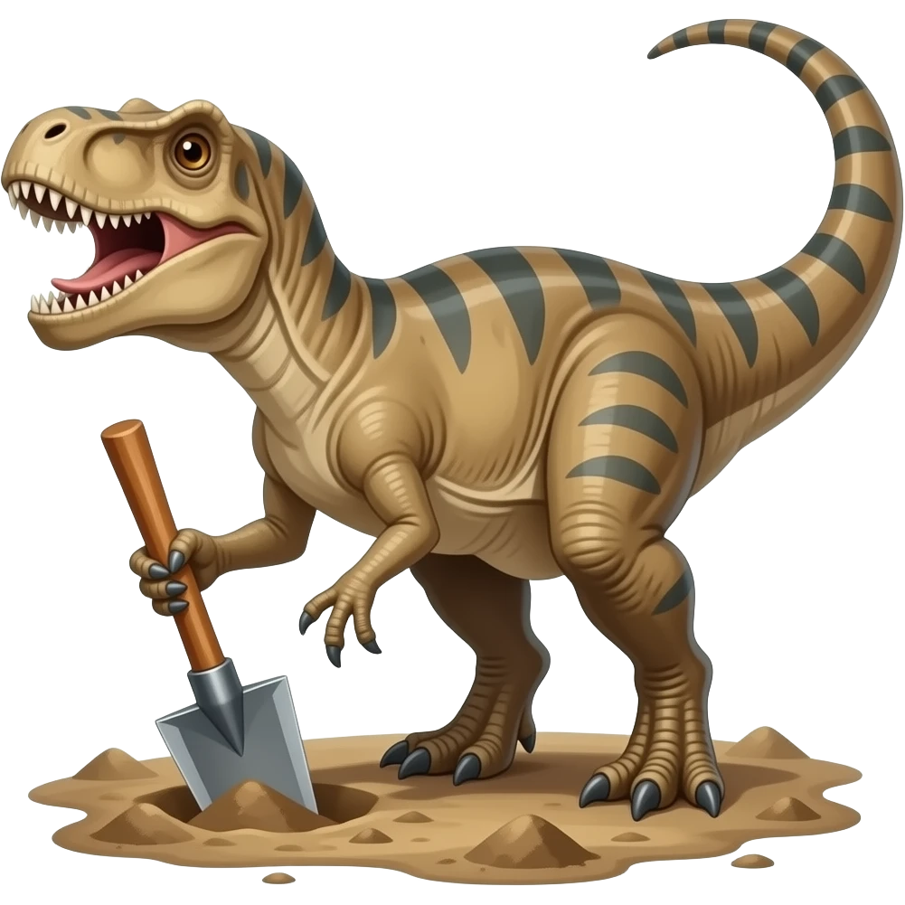 excavator dinosaur emoji