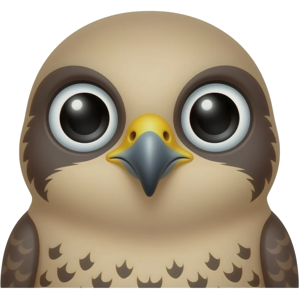 falcon with big emoji eyes emoji