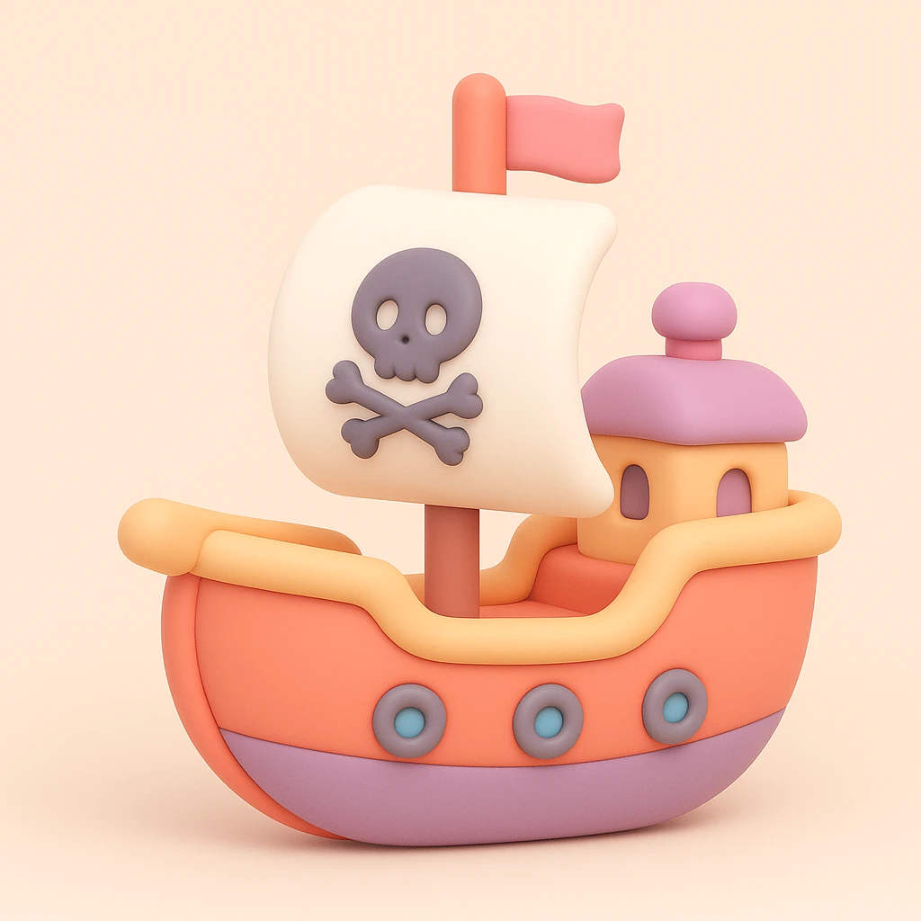 pirate ship emoji