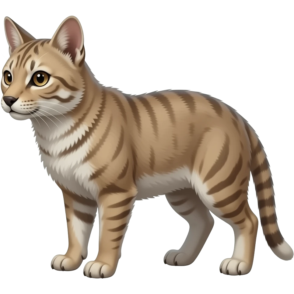 4-legged digitigrade landhai-vernid-sergal-sharpedo-hybrid-fusion-creature, full body emoji