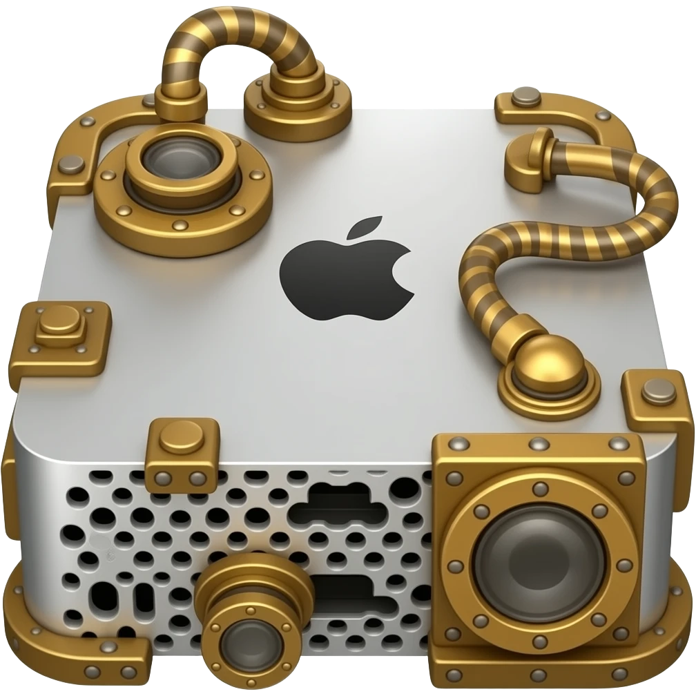 steampunk silver mac mini emoji