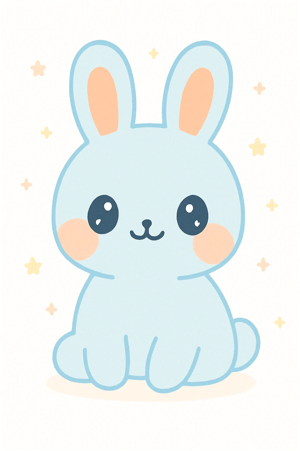 a cute bunny emoji