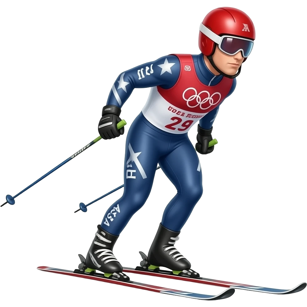 USA Olympic Skier emoji