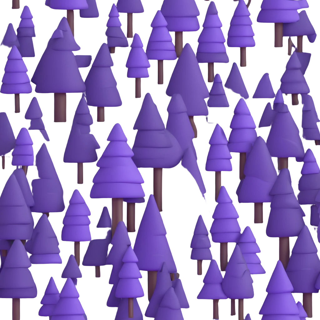 cartoon forest with trees emoji