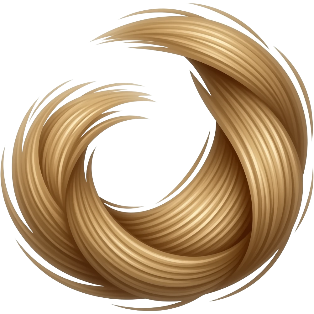 a strand of hait emoji