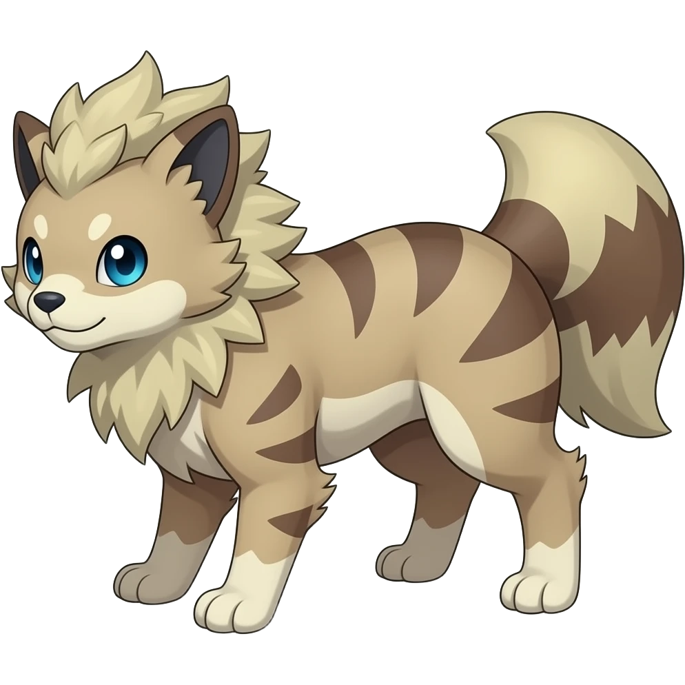 Litten-Absol-Luxray-Furret-Fakémon-hybrid-creature, full body emoji