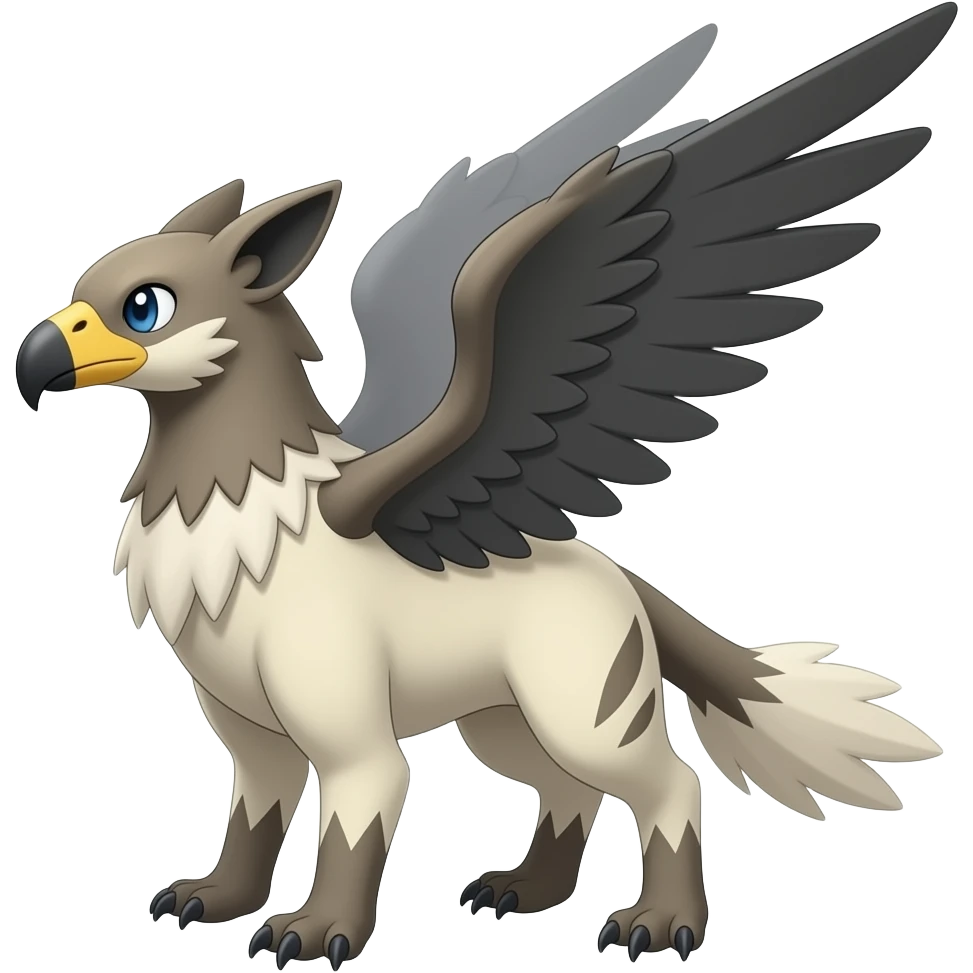 Chimera-Griffin-Gryphon-Silvally-Trico-hybrid-animal, full body emoji