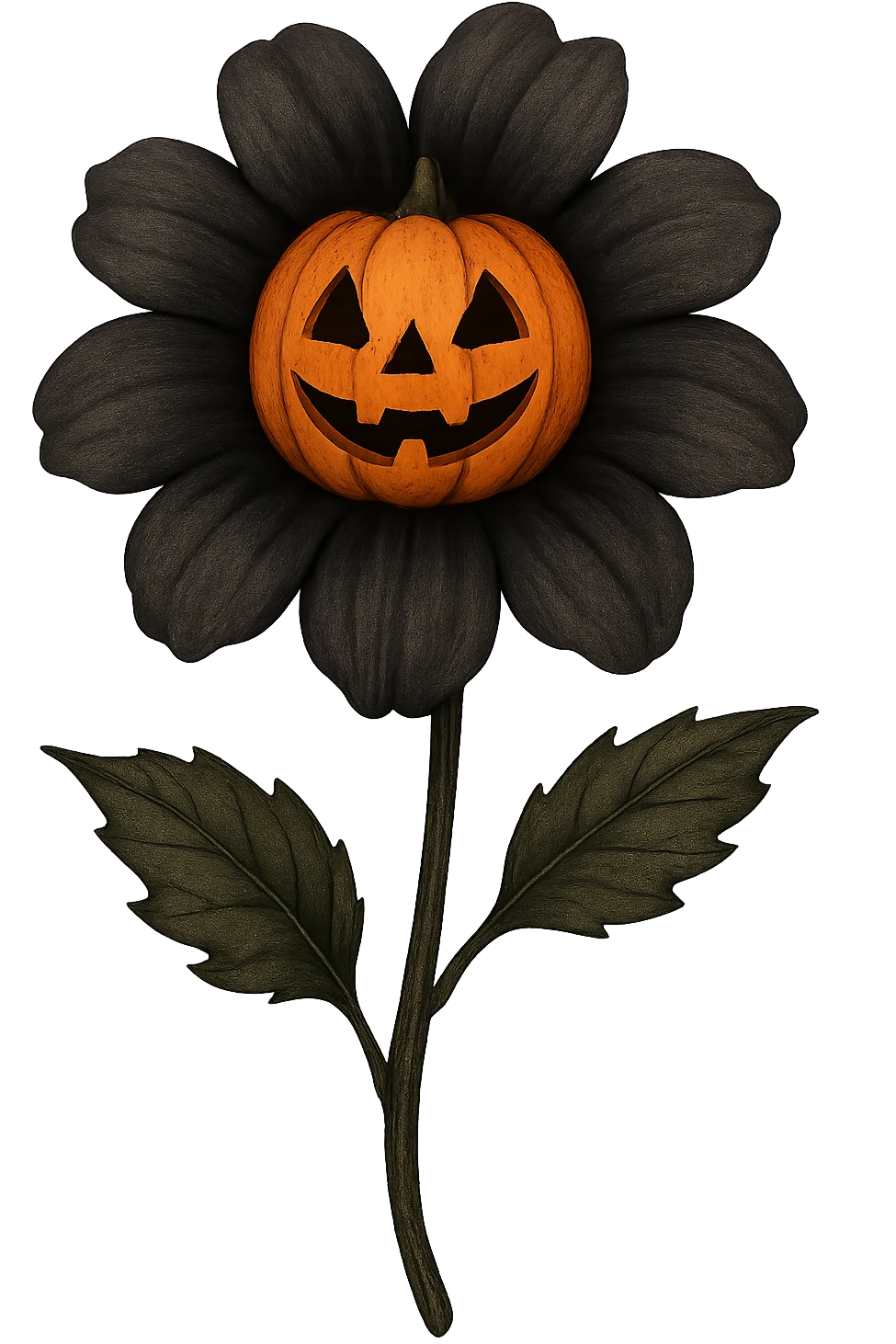 Halloween flower, remove background emoji