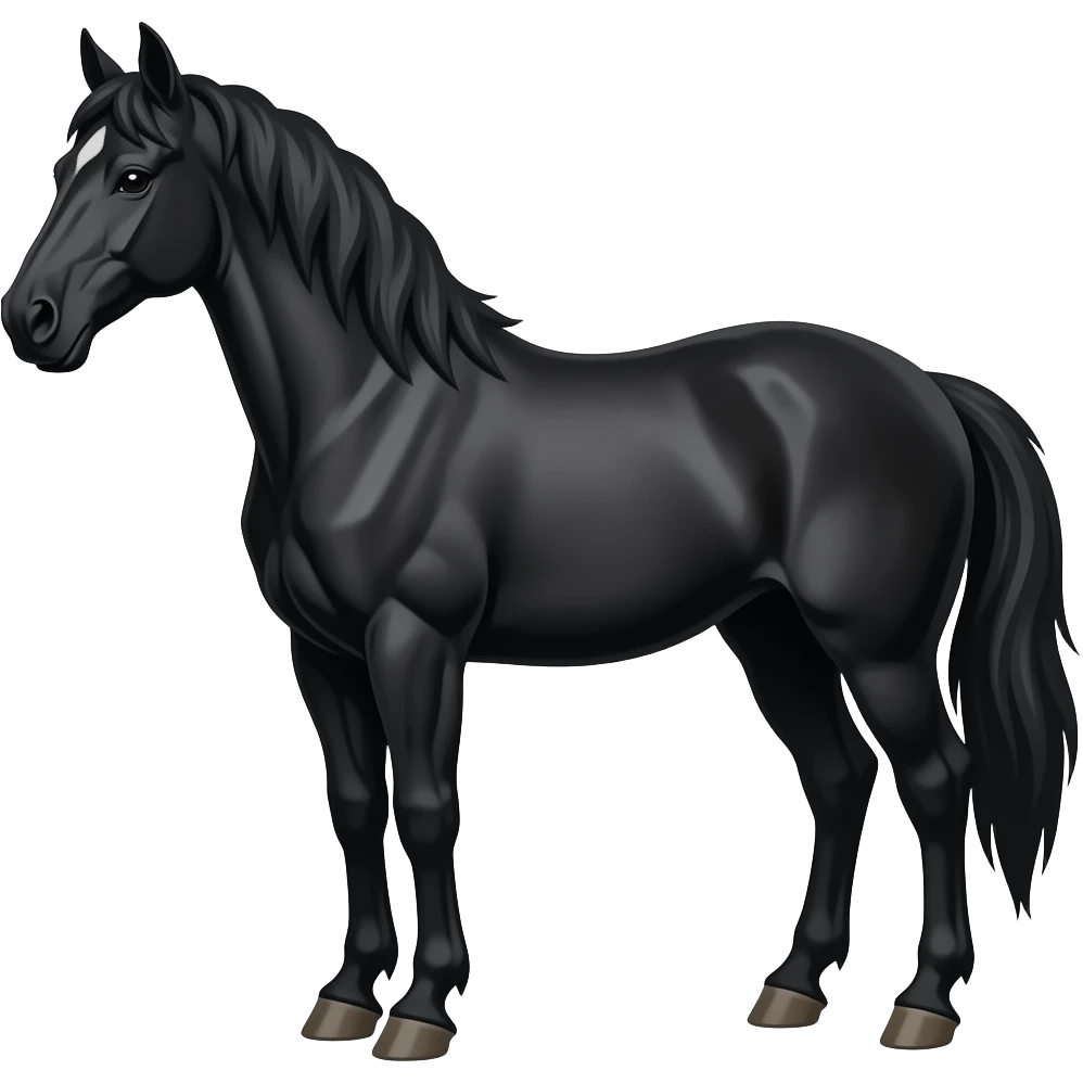 Black horse emoji emoji