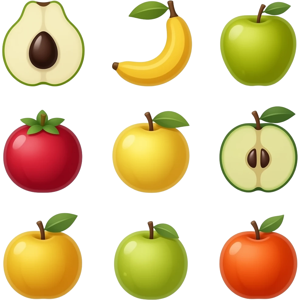 Fruits 40 icons emoji