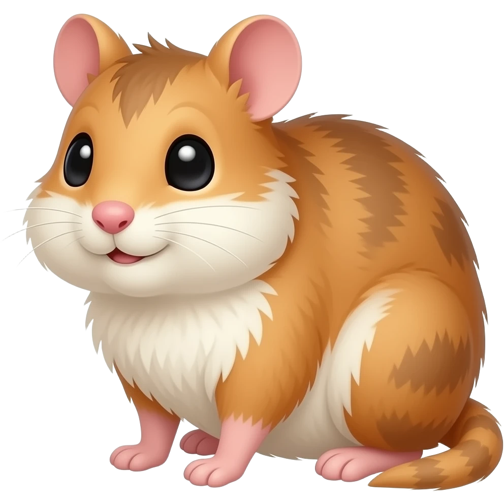Cartoon gerbil on fours emoji