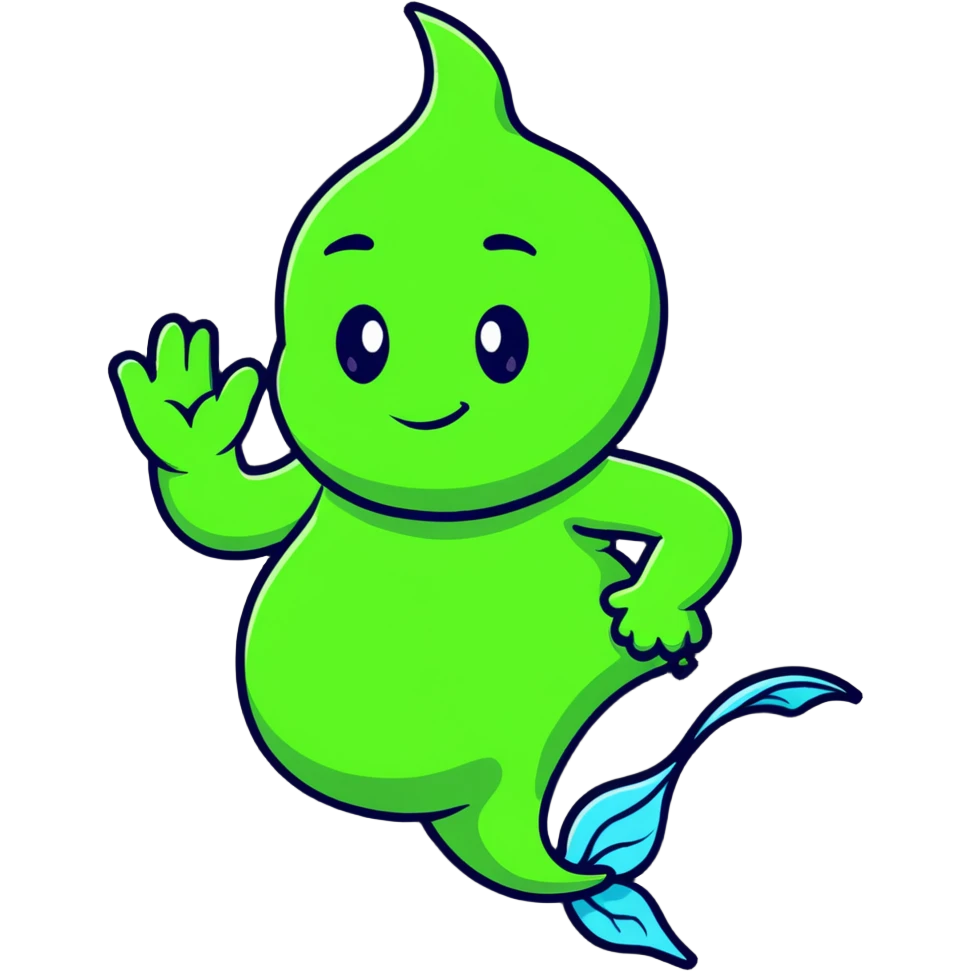 green genie emoji