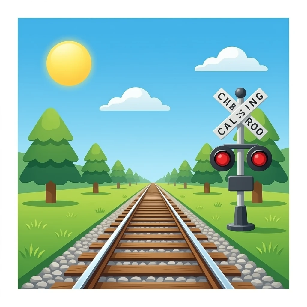 Railroad Crossing emoji