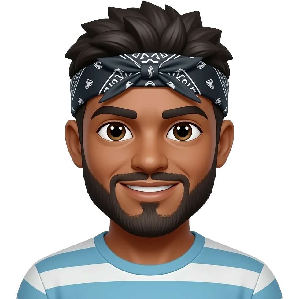 character with bandanas emoji