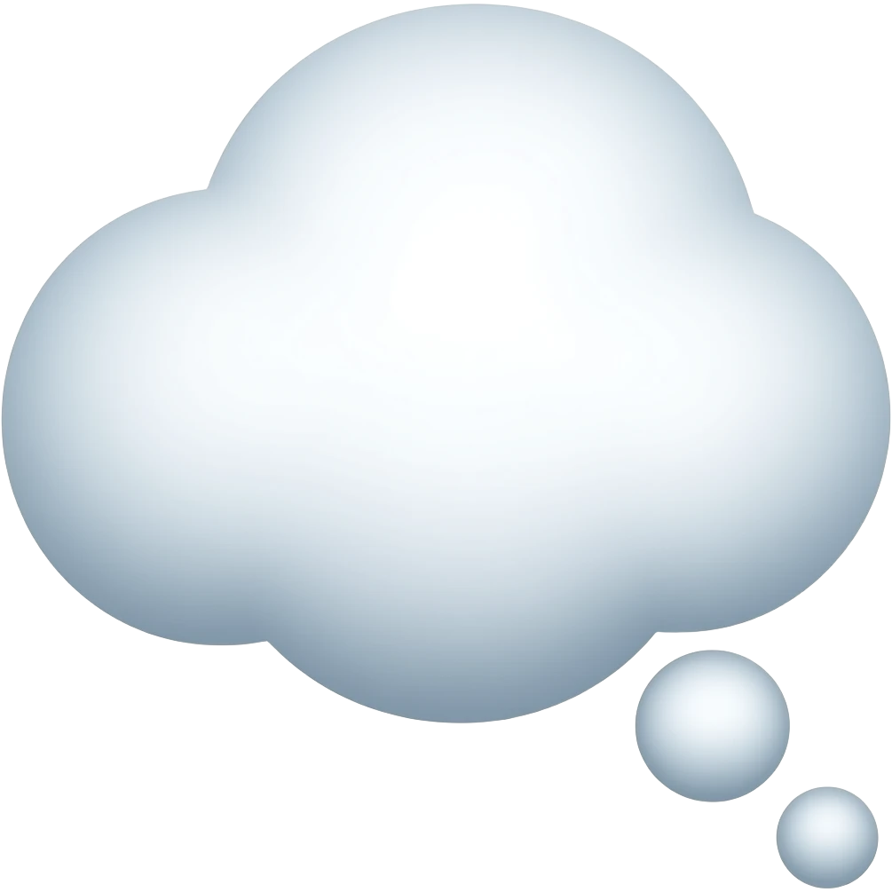 Balão de pensamento emoji