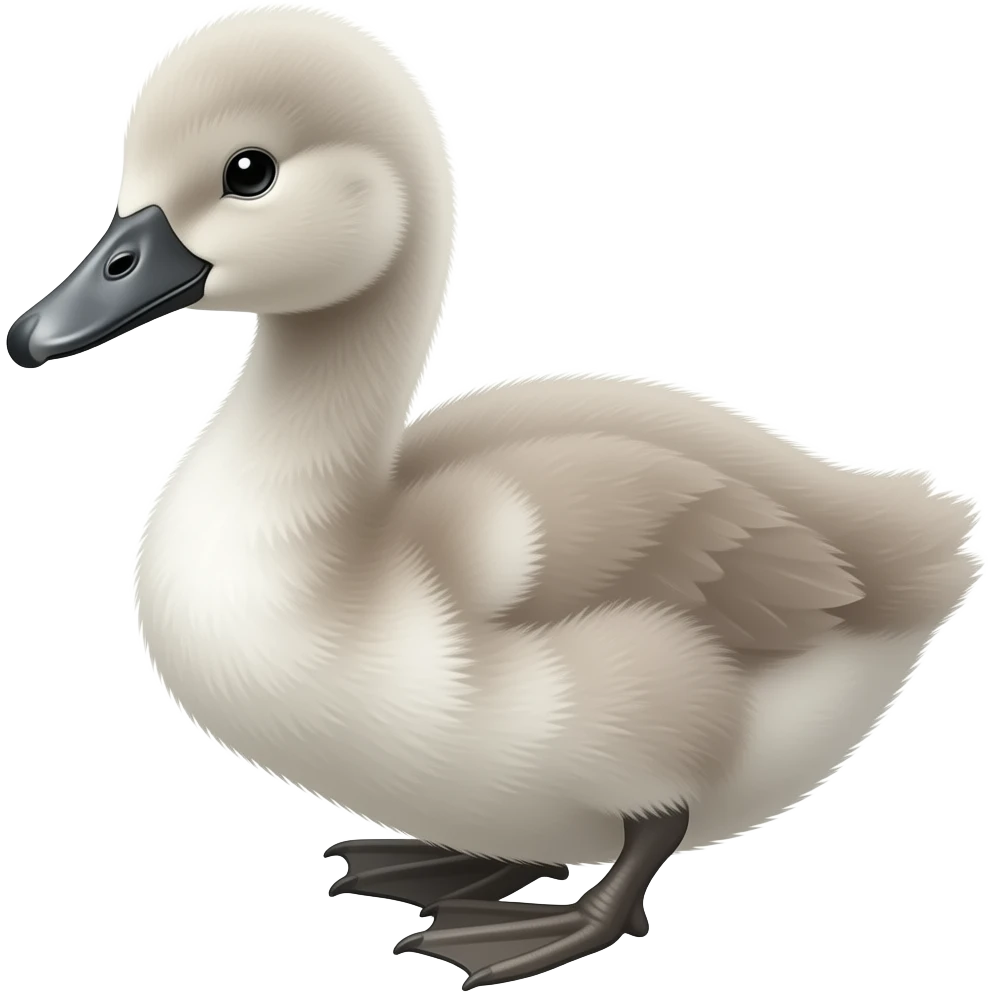 Cygnet hatchling emoji