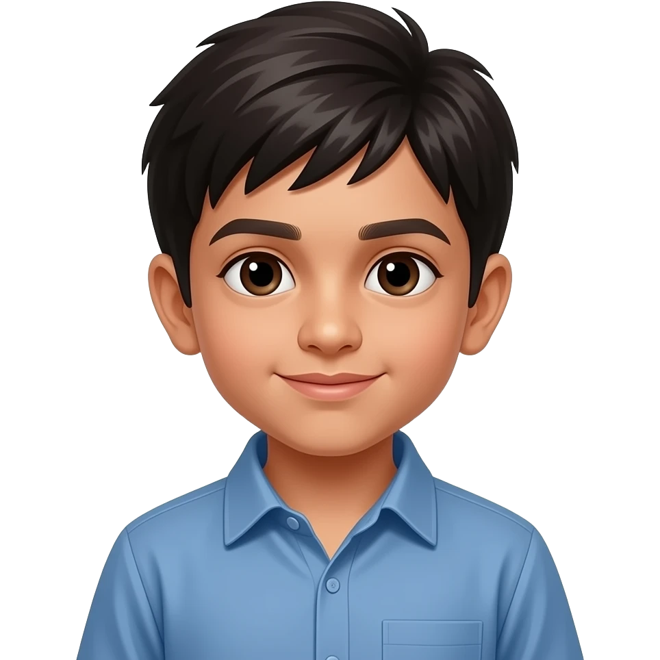 Make an emoji of Salim Khan 6 year old boy emoji