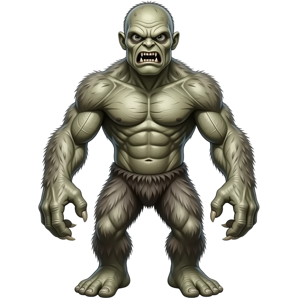 A tall scary monster emoji