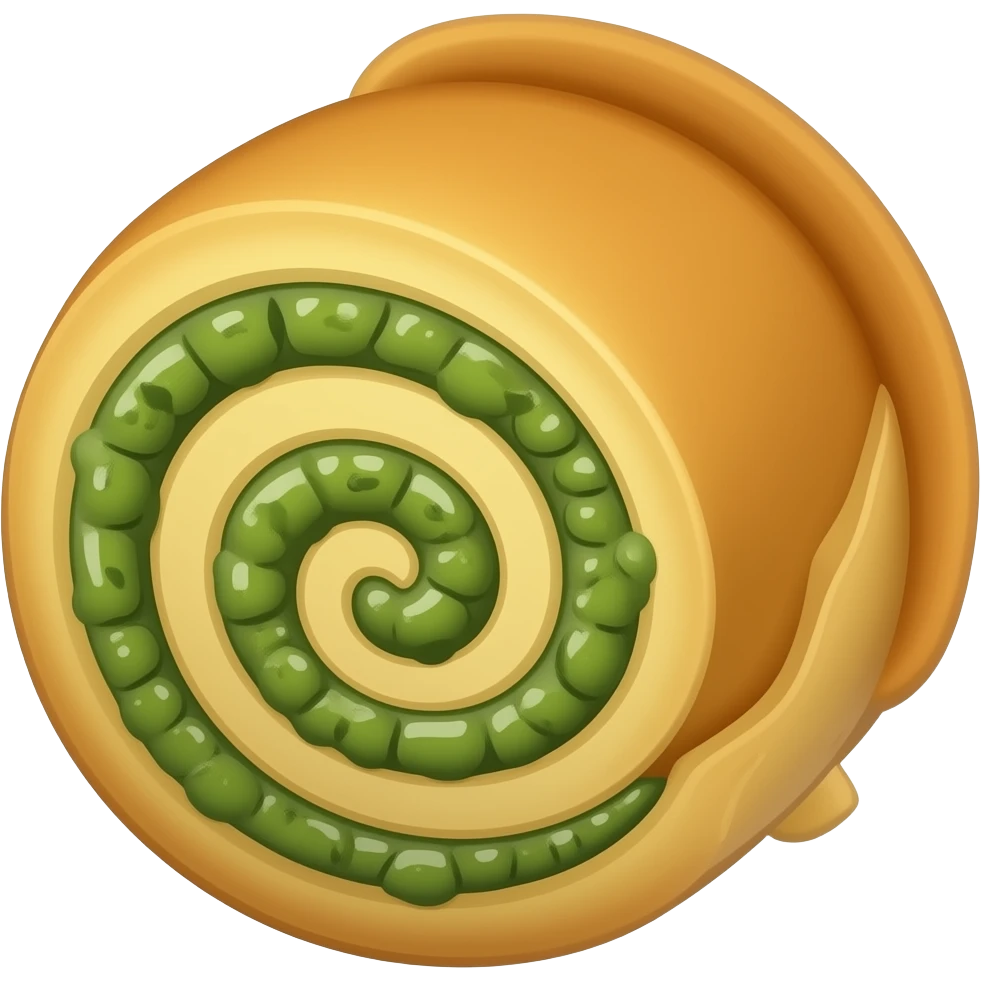 spiraled spanakopita piece emoji