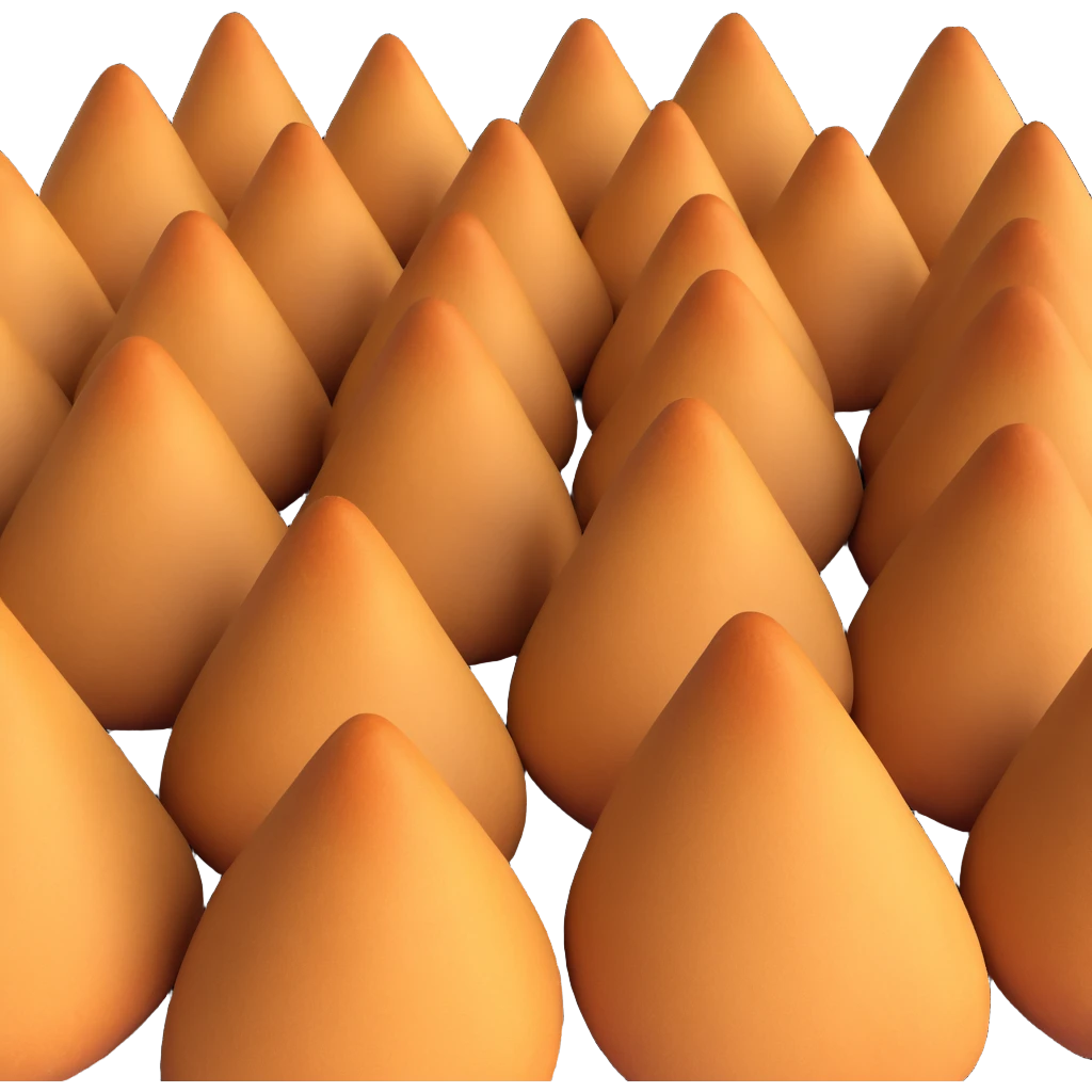 coxinha, 3d style, matte finish, soft lighting, isolated on transparent background emoji