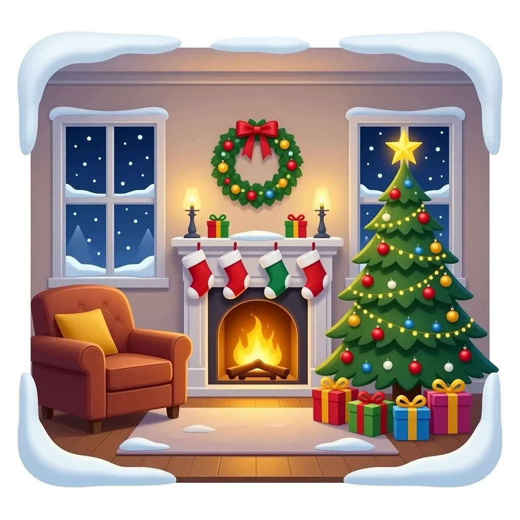 December holiday vibes emoji