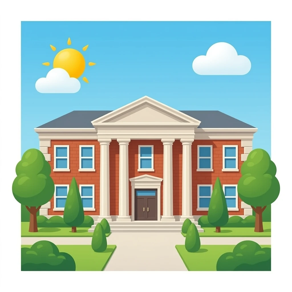 Building: Build me a library and a dentist school emoji