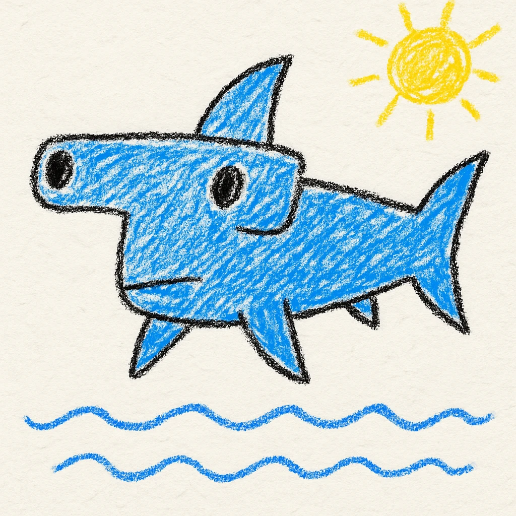 Hammerhead shark emoji