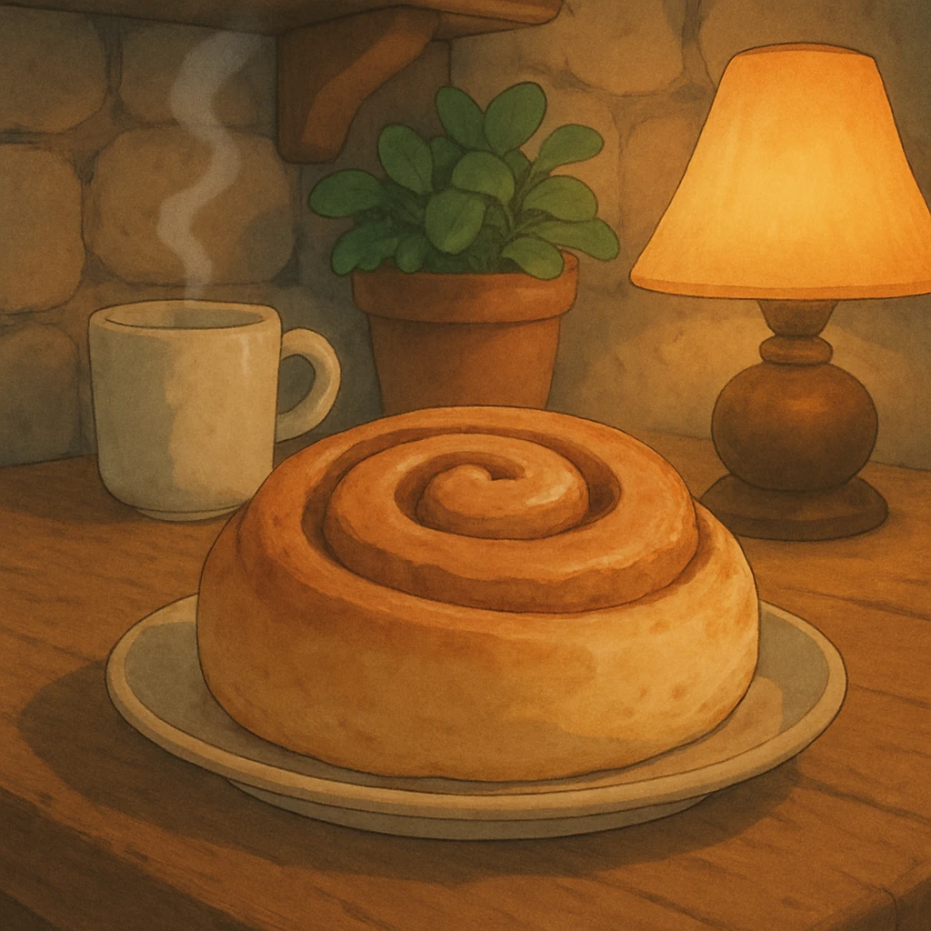 cinnamon roll, cozy emoji