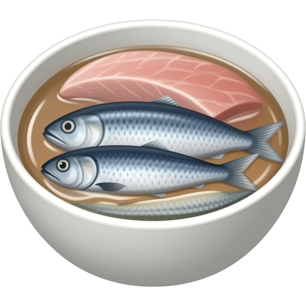 sardina with tuna in a bowl emoji
