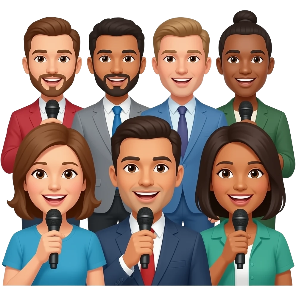 grupo muy pero que muy  unido  hablando emoji