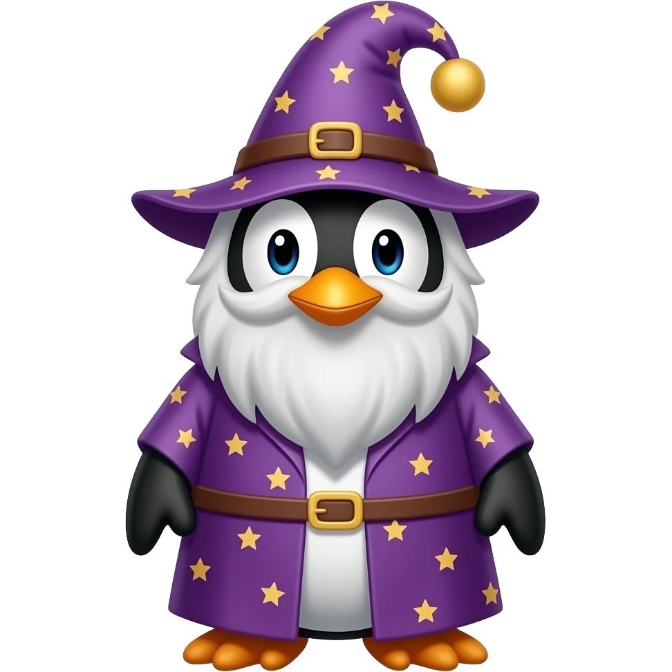 Penguin Wizard emoji