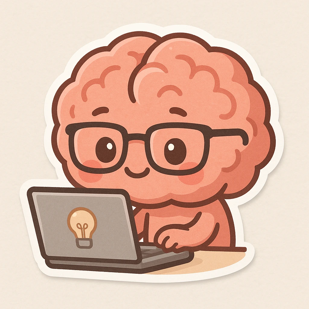 Brainwrote computer emoji