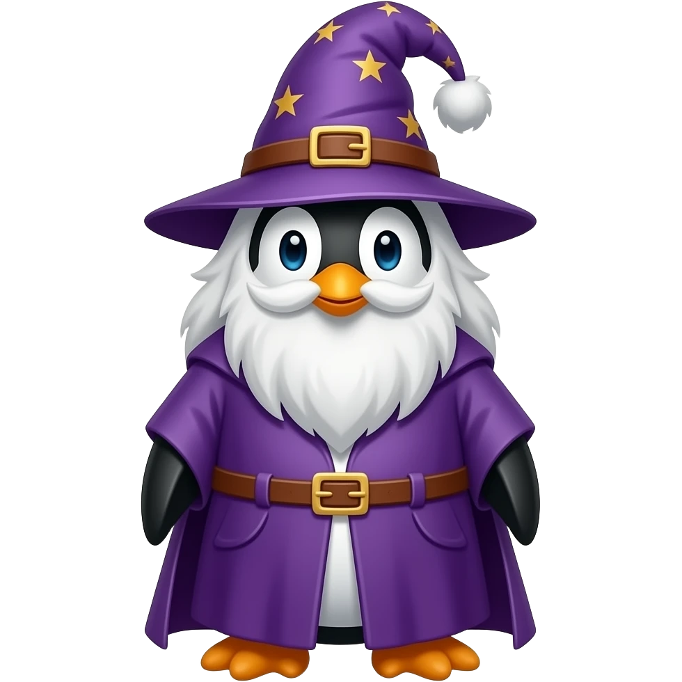 Penguin Wizard emoji