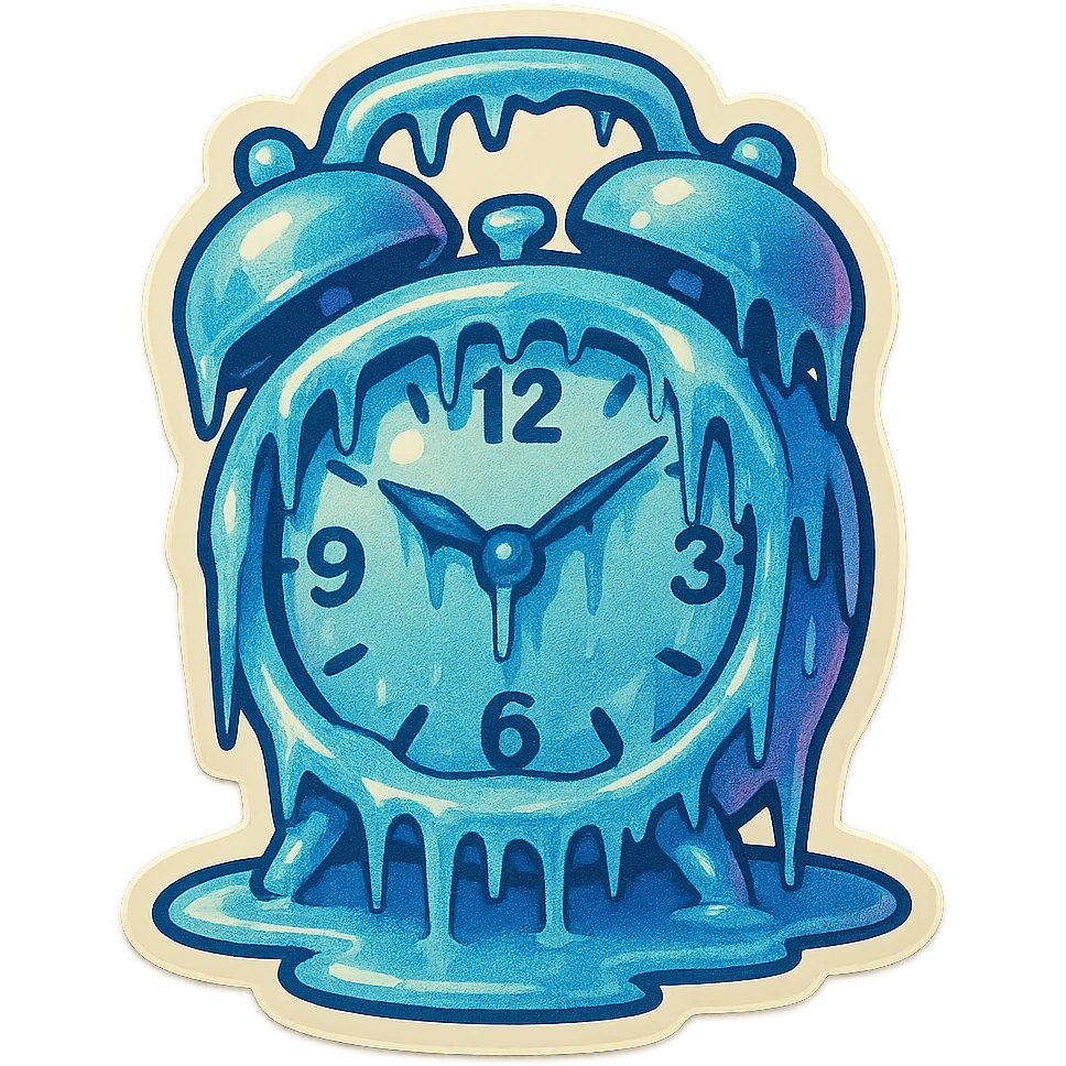 frozen clock emoji