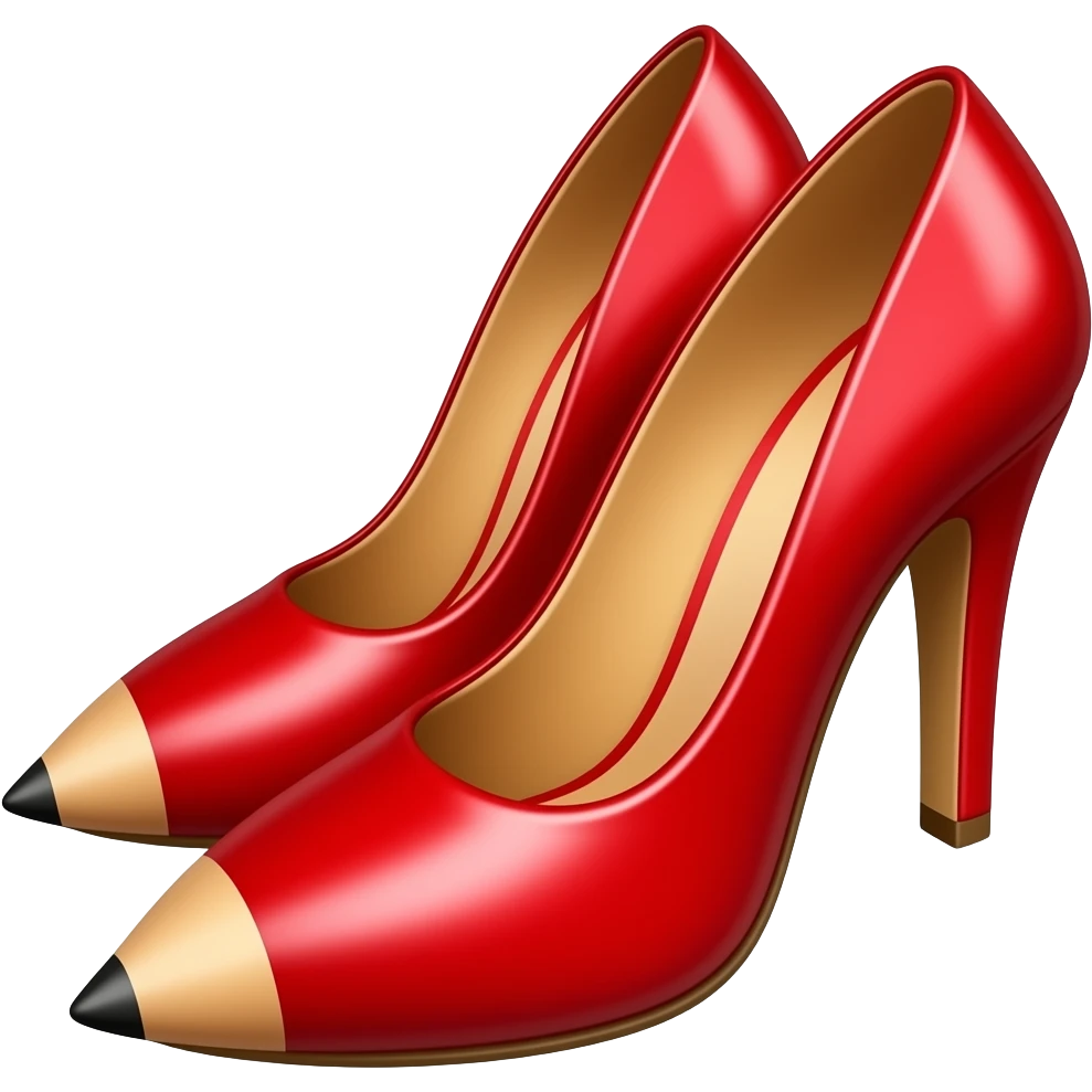 red pencil heels emoji