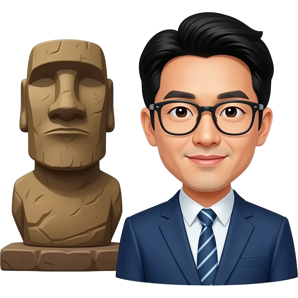 Moai with kimjungen emoji
