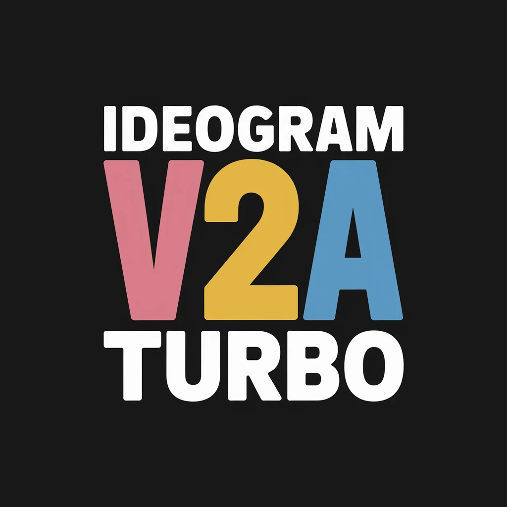 make a colorful text of "Ideogram V2a Turbo" emoji